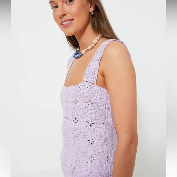 HYACINTH HOUSE
Lavender Crochet Cory Tank - Picture 3 of 11